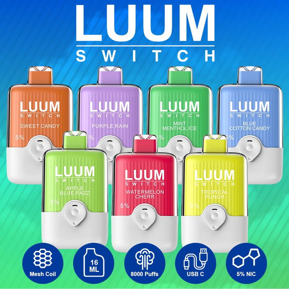 LUUM SWITCH 5% DISPOSABLE DEVICE 8000 PUFFS