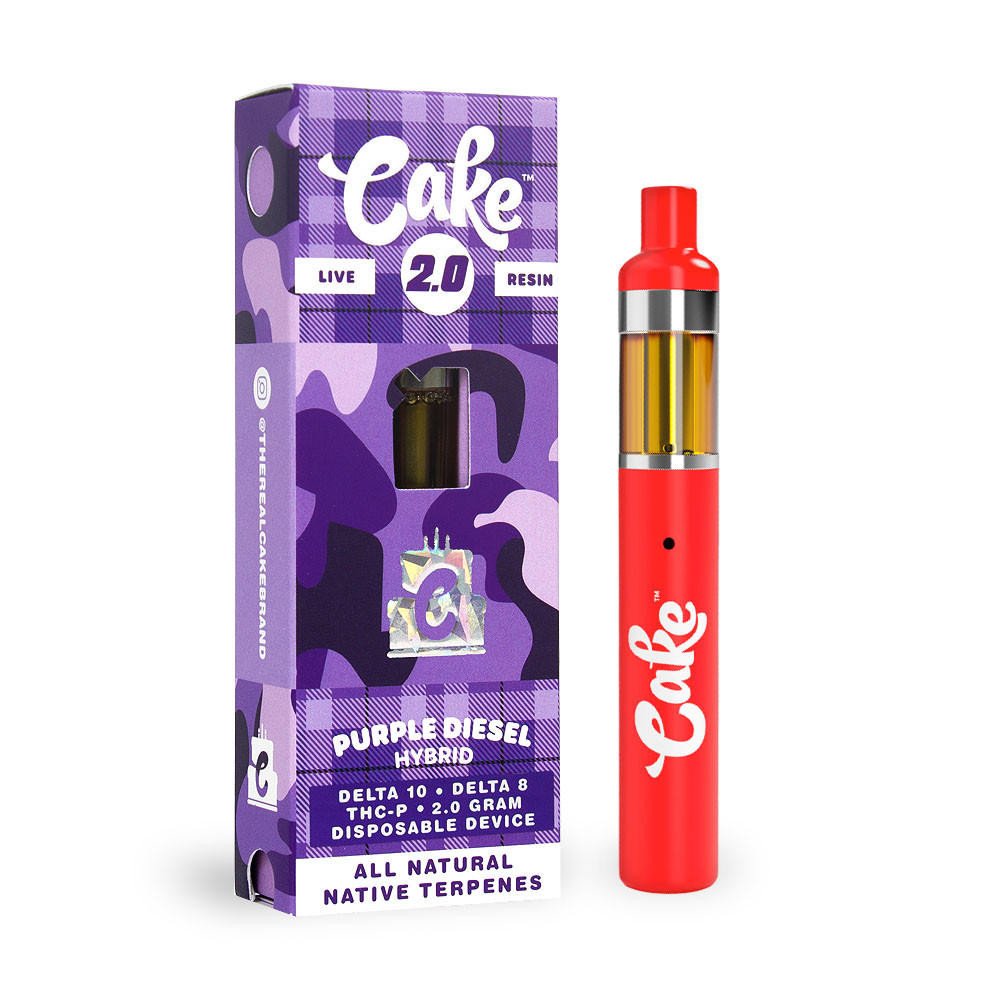 CAKE (DAYBUZZ) 2G DELTA 8 + DELTA 10 + THC-P LIVE RESIN DISPOSABLE DEVICE - 1CT