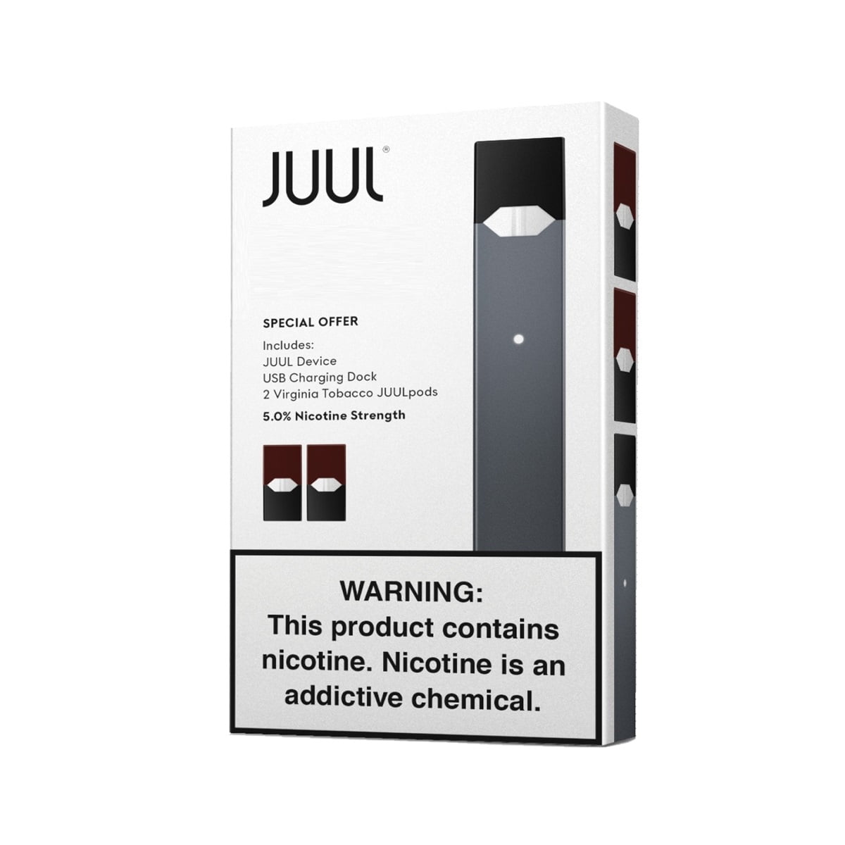 JUUL PROMO KIT WITH 2 VIRGINIA PODS - 1CT