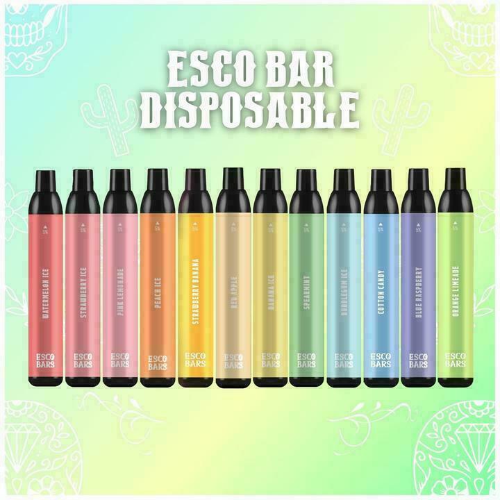 ESCO BARS 5% NIC 2500 PUFFS DISPOSABLE DEVICE WITH MESH COIL 6ML