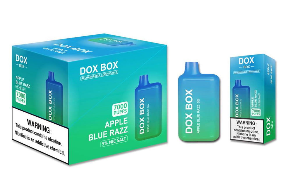 DOX BOX 5% NIC SALT RECHARGEABLE DISPOSABLE 7000 PUFFS 15ML